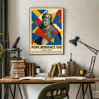 Pope Boniface VIII Historical Religious Art Poster