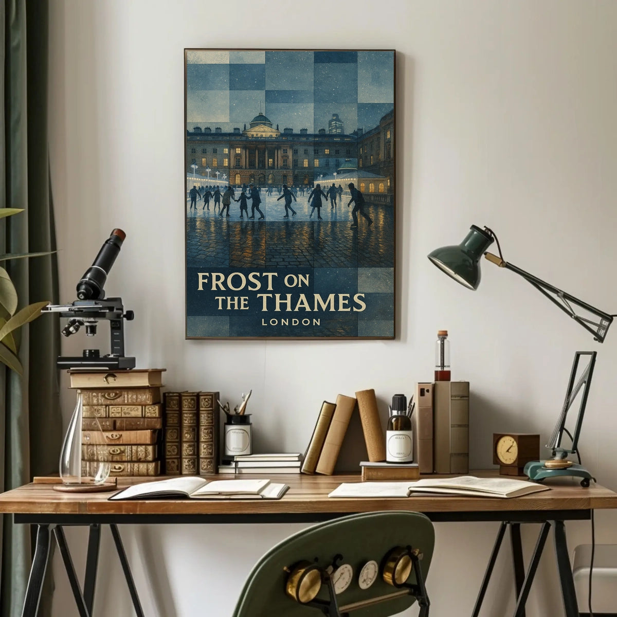 Frost On The Thames Poster