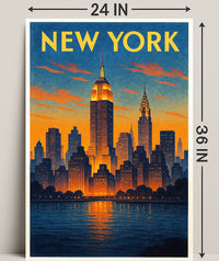 New York City Skyline Poster PosterGoat