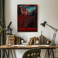 Kings Canyon National Park Scenic Wanderlust Poster