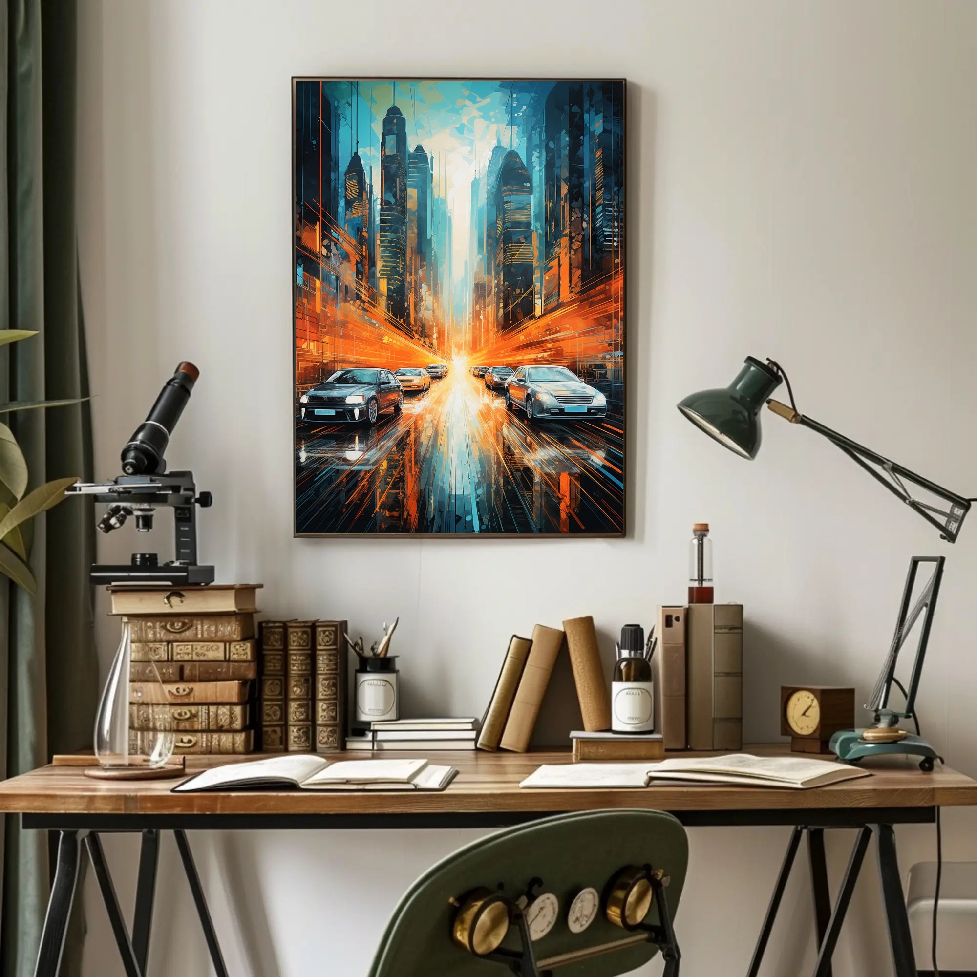 Futuristic Cityscape Poster