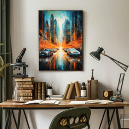 Futuristic Cityscape Poster