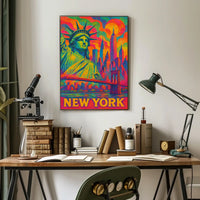 Vibrant New York Cityscape Poster