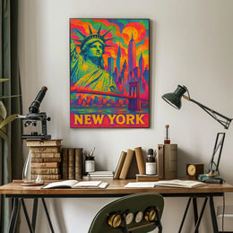 Vibrant New York Cityscape Poster