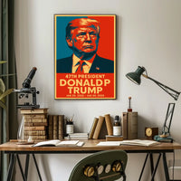 Trump Visionary Leadership Pop Art Patriotic Poster