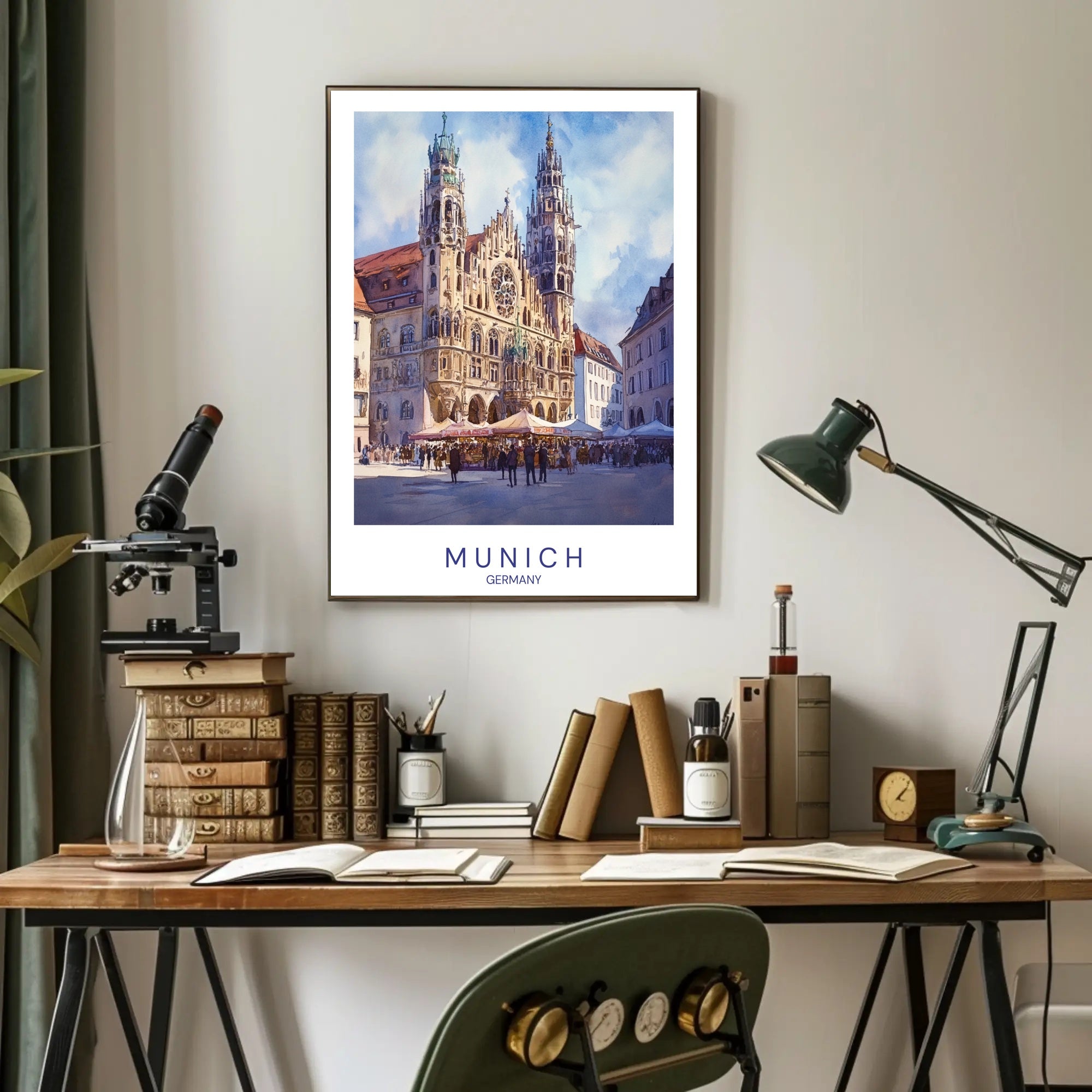 Munich Architectural Landmark Poster PosterGoat