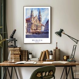 Munich Architectural Landmark Poster PosterGoat