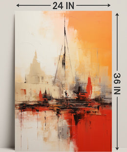 Abstract Cityscape Abstract Poster