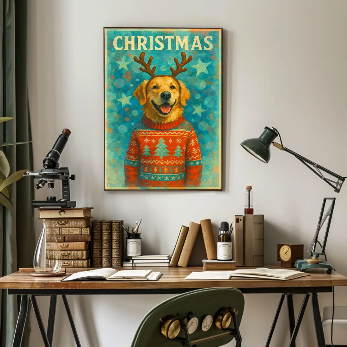 Winter Cityscapes Christmas Poster