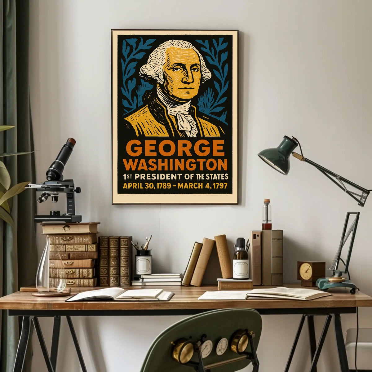 George Washington 1st President Poster