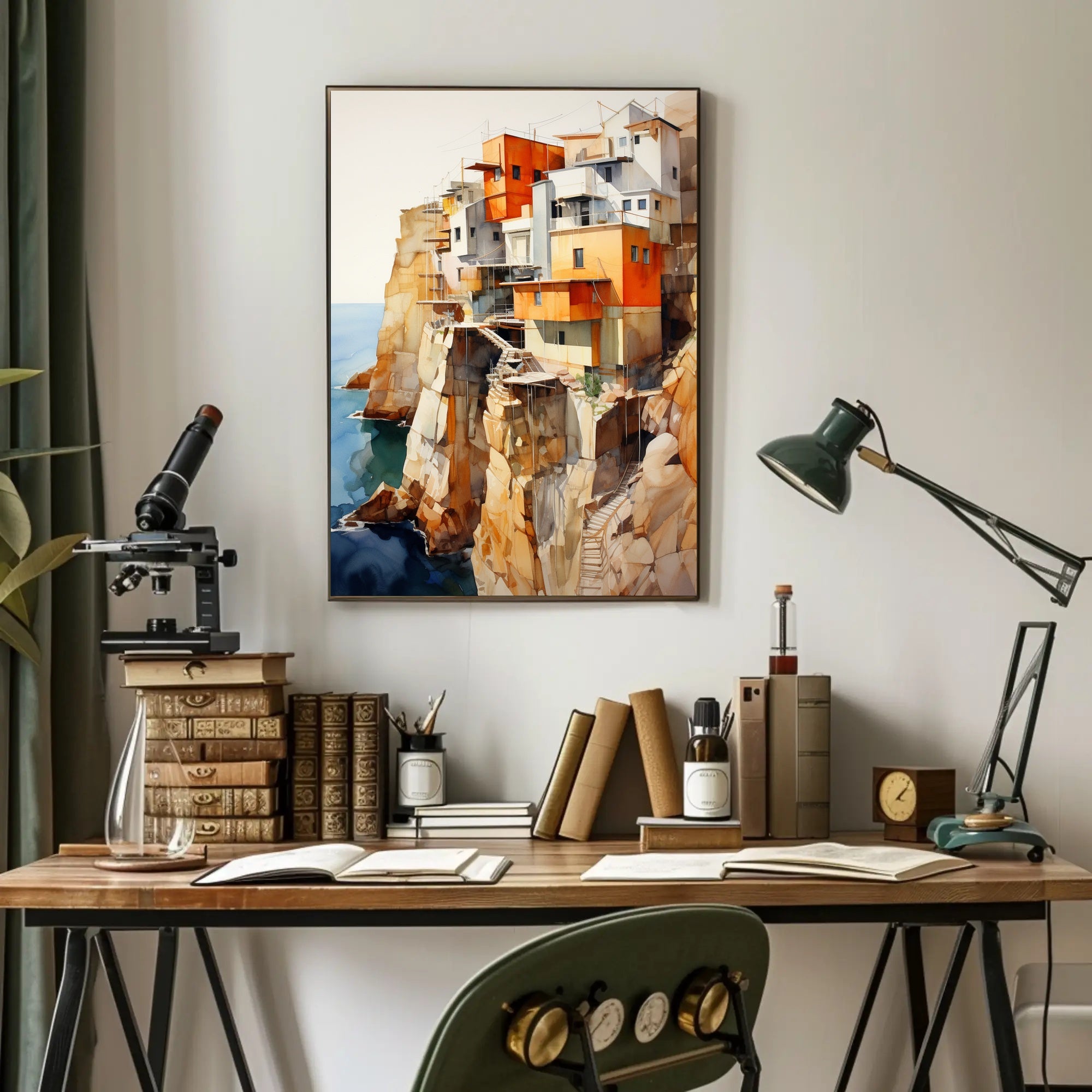 Cliffside Abodes Poster