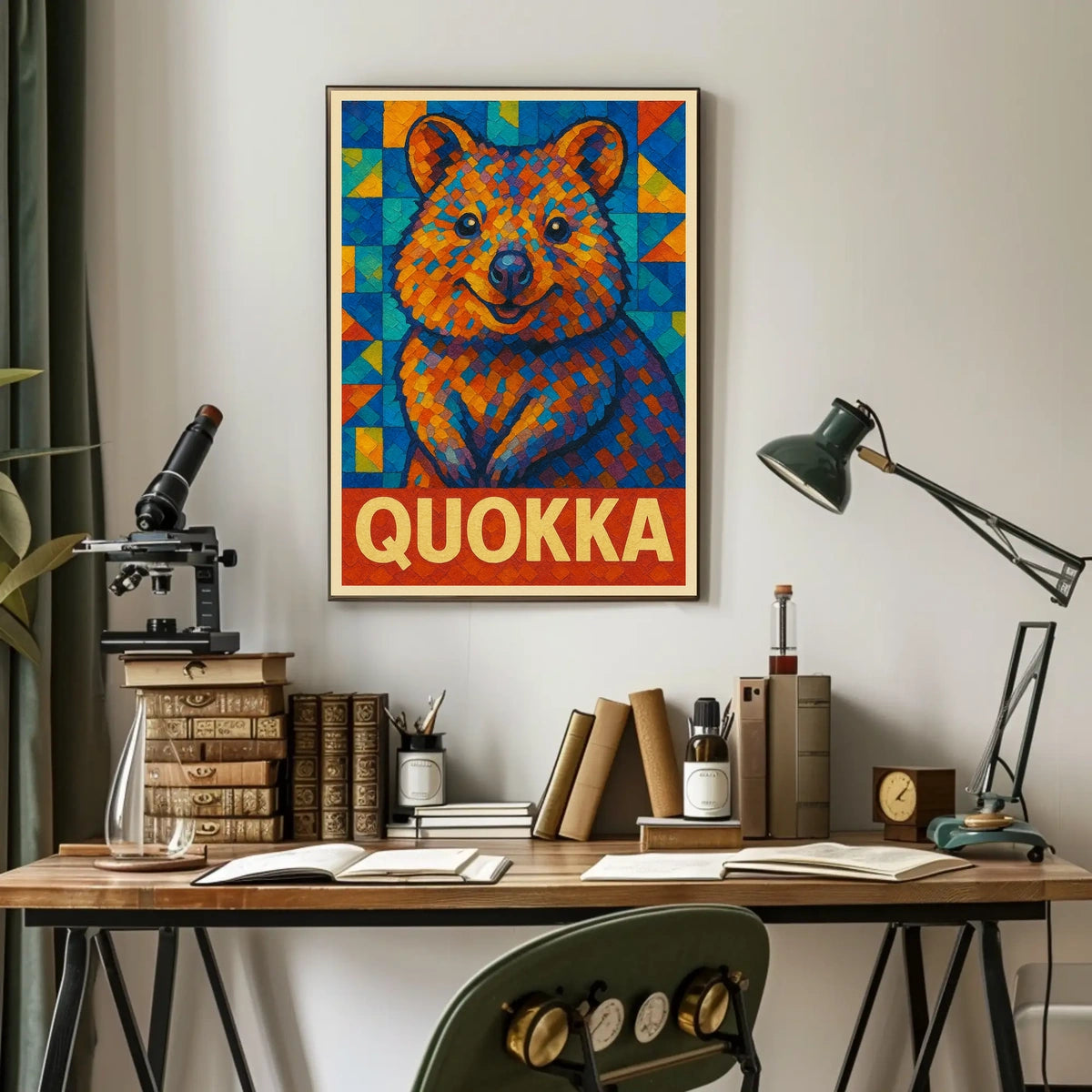 Quokka Mosaic Art Poster