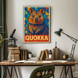 Quokka Mosaic Art Poster