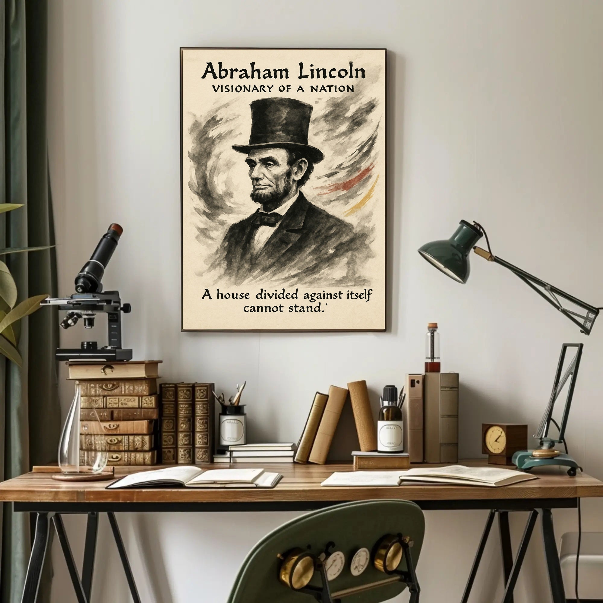 Abraham Lincoln Visionary of a Nation Poster PosterGoat