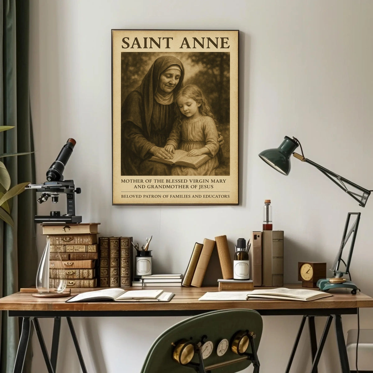 Saint Anne Patron Of Families And Poster