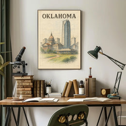 Oklahoma Cityscape Poster