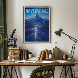 Wyoming A Vibrant Landscape Poster
