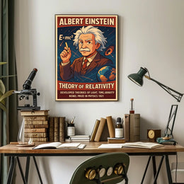 Albert Einstein Theory Of Relativity Poster
