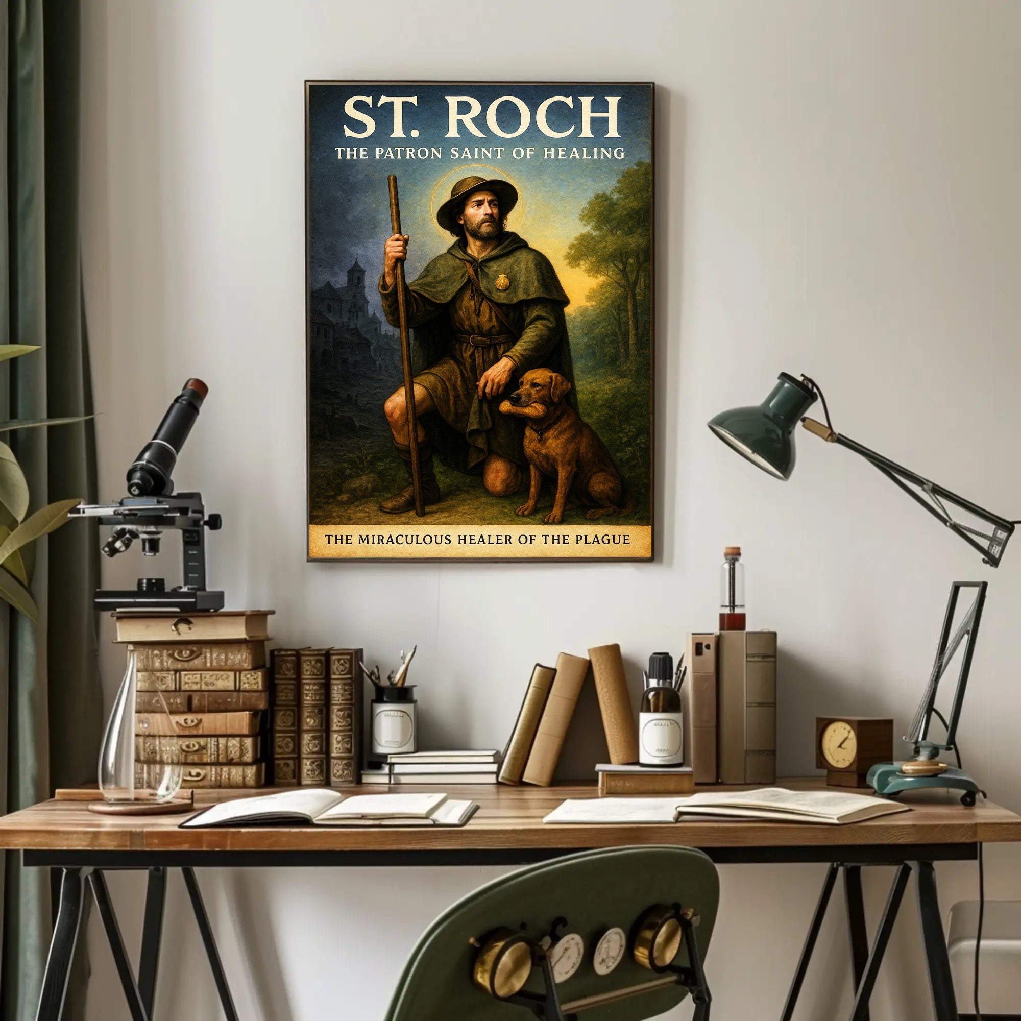 St. Roch The Patron Saint of Healing Poster PosterGoat