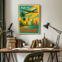 Fly to Miami Poster