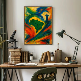 Vibrant Brazil Poster