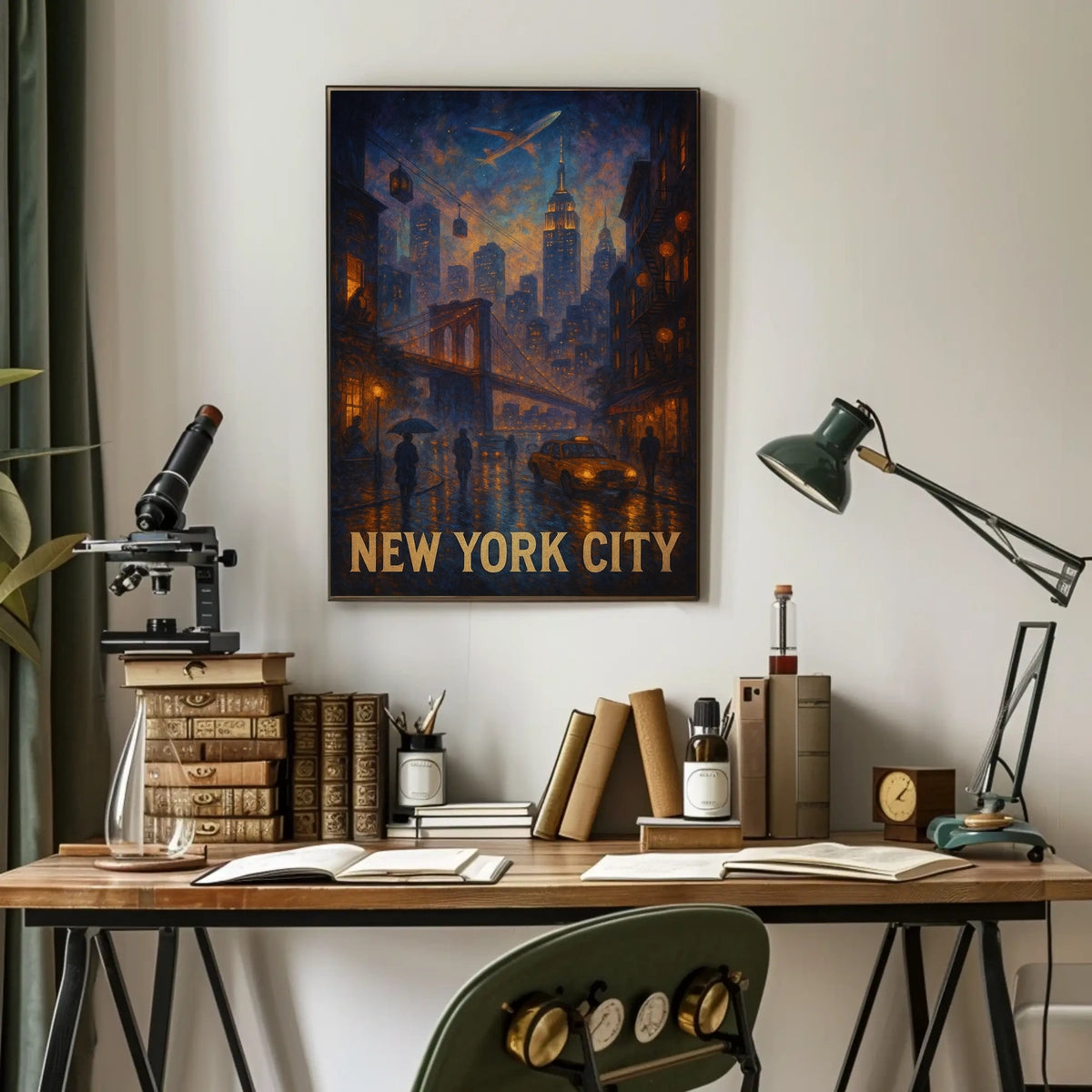 New York City Nightscape Poster