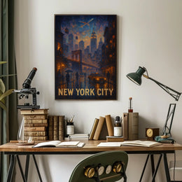 New York City Nightscape Poster