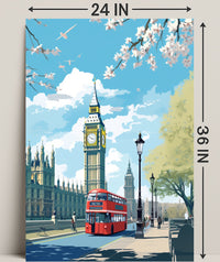 London In Springtime Poster