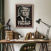 Donald Trump 47th President Poster