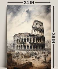 The Colosseum Echoes Of Ancient Rome Poster