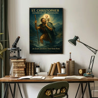 St. Christopher Guardian of Travelers Poster PosterGoat