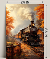 Autumn Steam Journey Poster