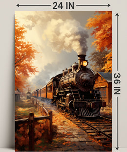 Autumn Steam Journey Poster