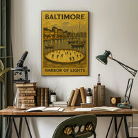 Baltimore Harbor Of Lights Poster