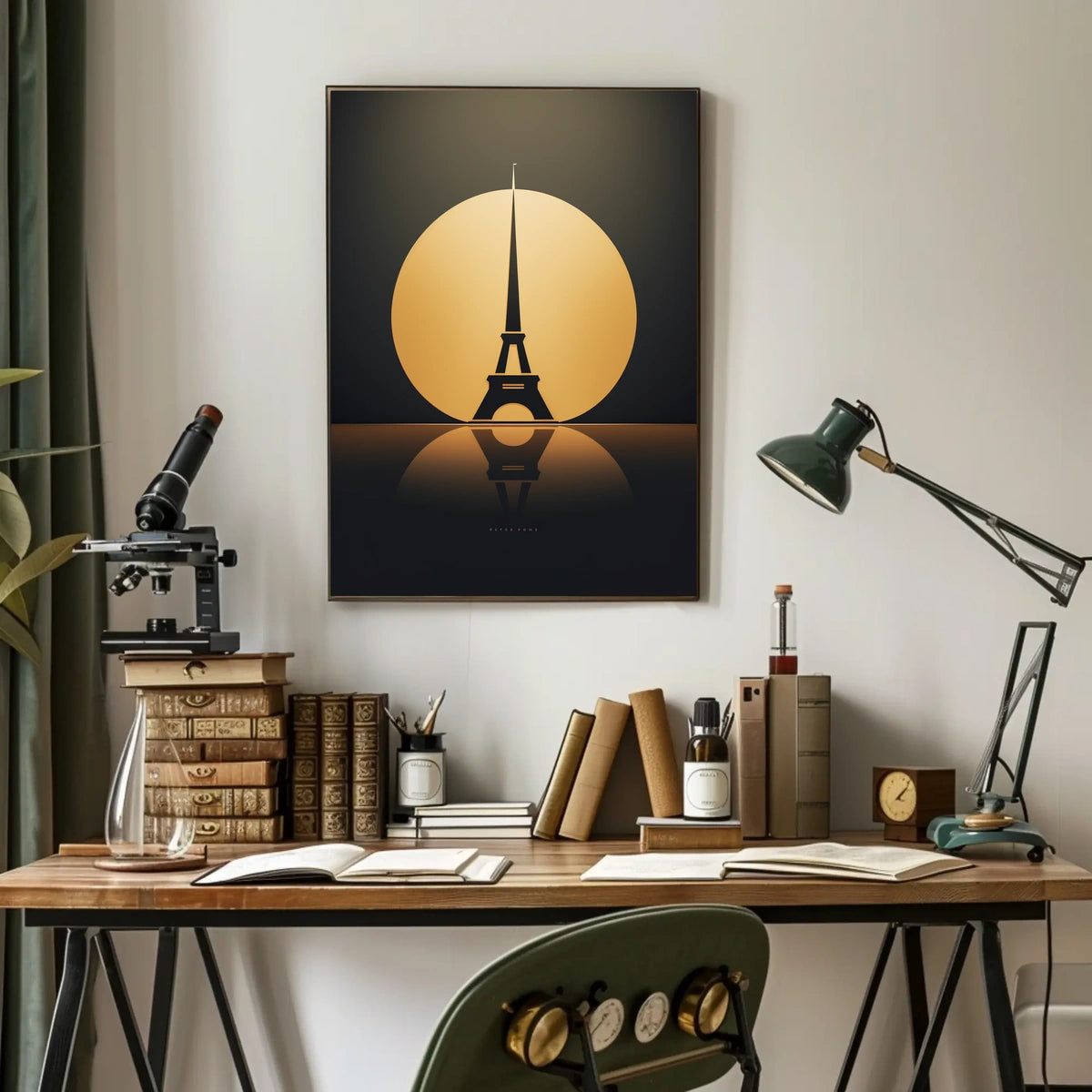 Eiffel Tower Elegance: Modern Art Parisian Poster
