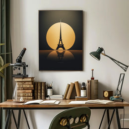 Eiffel Tower Elegance: Modern Art Parisian Poster