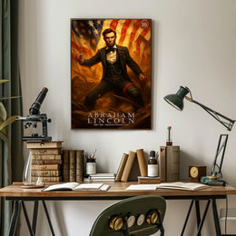 Abraham Lincoln Leadership Art Poster