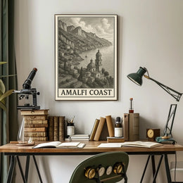 Amalfi Coast Poster Wall Art Print Travel Decor Home