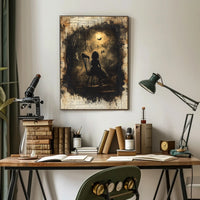 Haunting Gothic Silhouette Child Fantasy or Mythology Poster