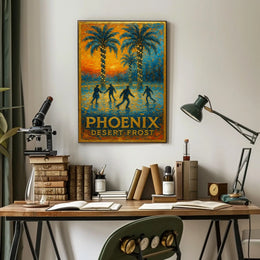 Phoenix Desert Frost Poster