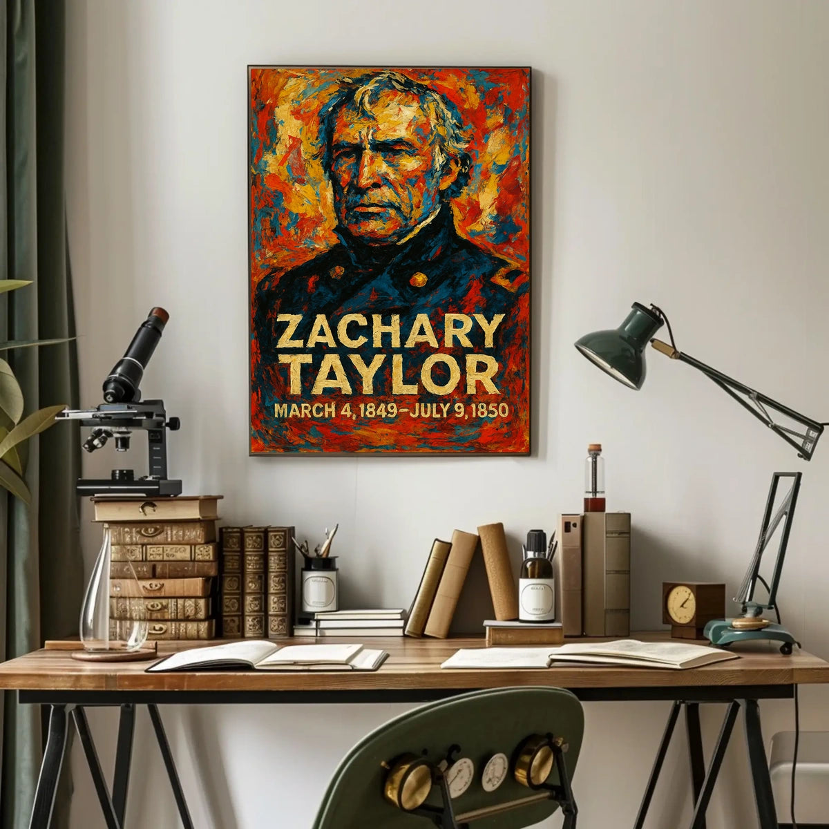 Zachary Taylor 12th President of the United States Glitch Hop Art Poster