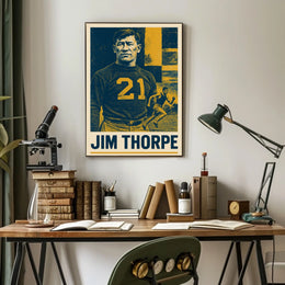 Jim Thorpe Legendary Athlete Poster