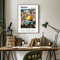 Vibrant Jerusalem Dome of the Rock Cultural Heritage Poster PosterGoat