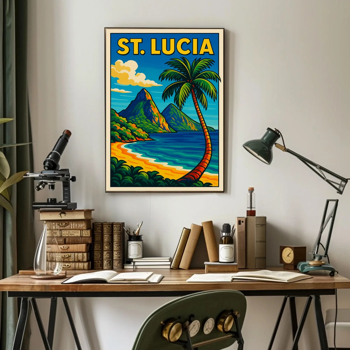 St. Lucia Paradise Poster