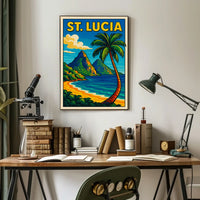 St. Lucia Paradise Poster