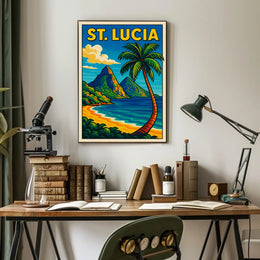 St. Lucia Paradise Poster