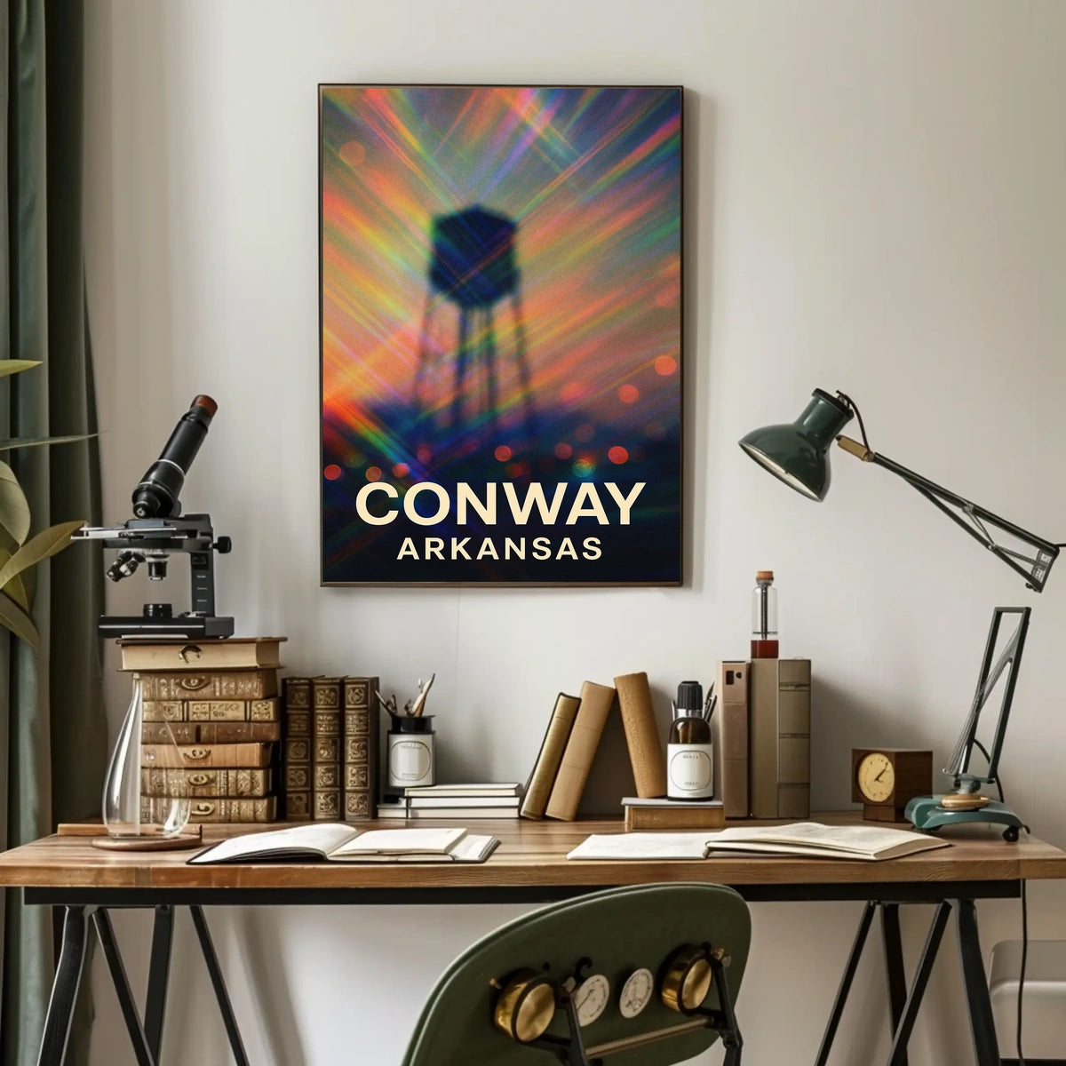 Conway Arkansas Scenic Minimalist Wanderlust Poster