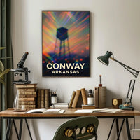 Conway Arkansas Scenic Minimalist Wanderlust Poster