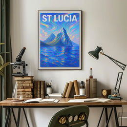 St Lucia Vibrant Landscapes Poster
