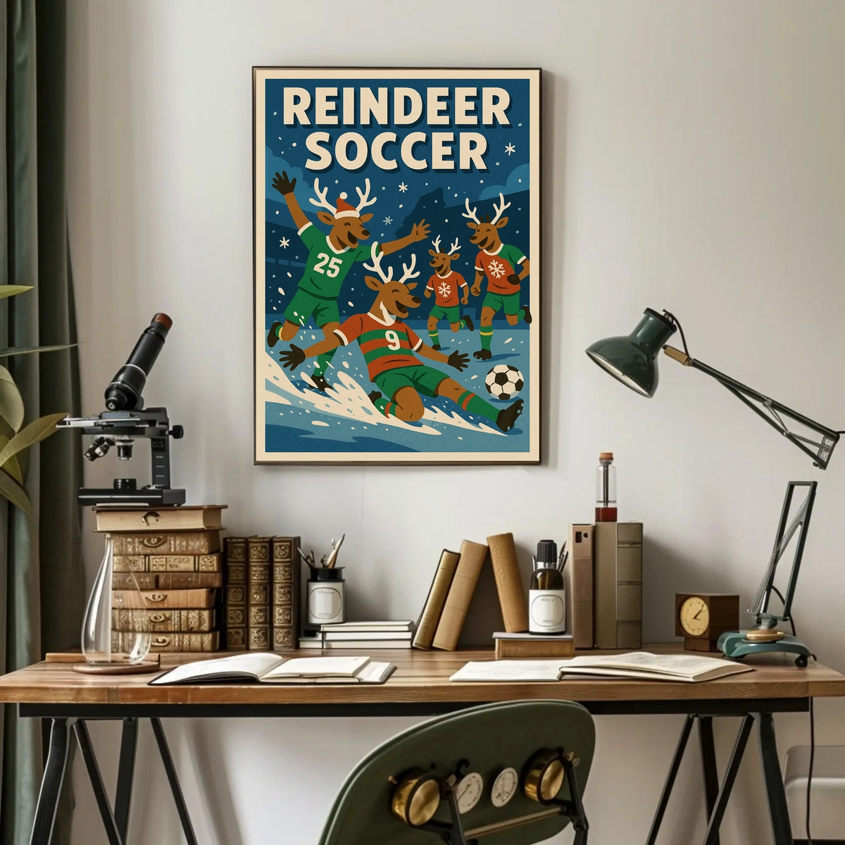 Reindeer Soccer Extravaganza Poster